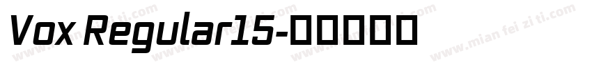 Vox Regular15字体转换